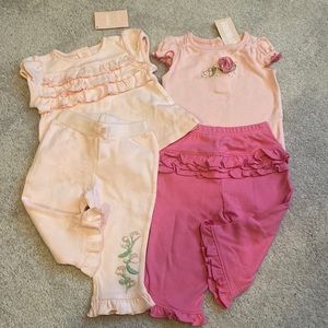 4 pc lot Gymboree Infant 3 6 months outfits for spring